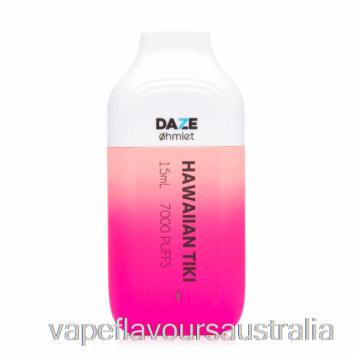 Vape Nicotine Australia 7 Daze OHMLET 7000 0% Zero Nicotine Disposable Hawaiian Tiki